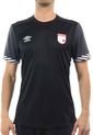 Camiseta Negro-Gris-Blanco UMBRO Santa Fe Pro Training S/S Jersey de UMBRO