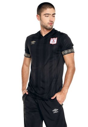 Camiseta Negra-Dorado UMBRO América de Cali