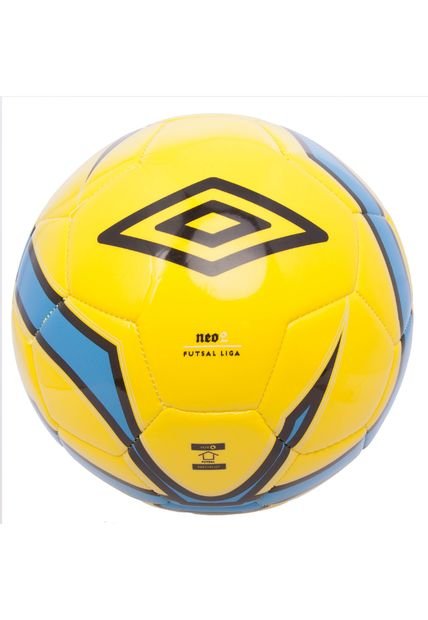Balon Umbro Neo 2 Futsal Liga Amarillo-Cyan-Negro-Plata