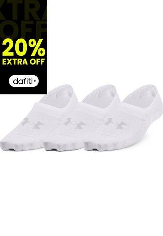 Medias Mujer Breathe Lite Ultra Low 3p Blanco 1370075-100-022 Under Armour Under Armour