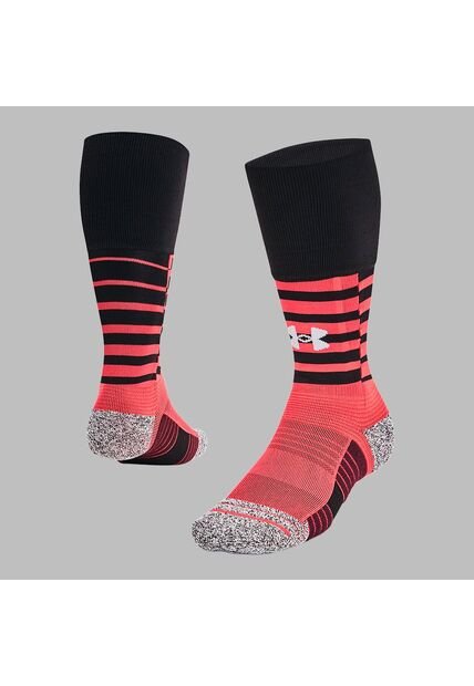 Medias Under Armour Unisex Magnetico Pocket 1Pk - Negro - Rojo - Fútbol | Uso Casual Y Entrenamiento