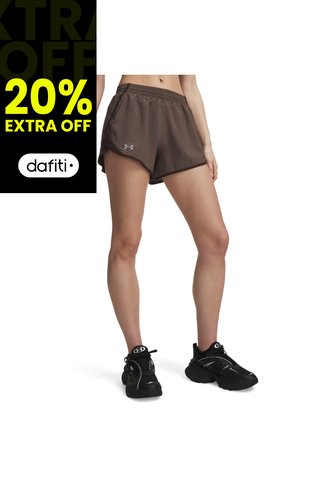 Short Mujer Under Armour Ua Fly By 3 Shorts Marrón Under Armour Under Armour