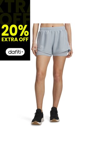 Short Mujer Under Armour Fly By 2 In 1 Shorts Gris Under Armour Under Armour