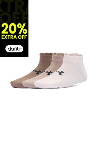 Medias Hombre Under Armour Essential Low Cut 3P Rosado Under Armour Under Armour