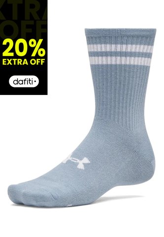 Medias Hombre Under Armour Essential 6Pk Crew Gris Under Armour Under Armour