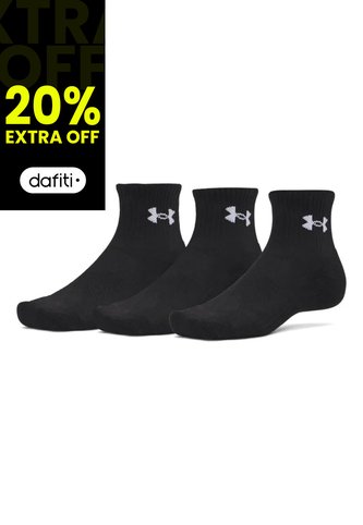 Medias Hombre Under Armour Performance Cotton 3P Negro Under Armour Under Armour