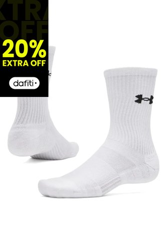 Medias Hombre Under Armour Performance Cotton 3P Blanco Under Armour Under Armour