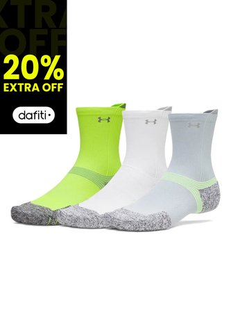 Medias Hombre Under Armour Vlct Run Cush 3P Crw Gris Under Armour Under Armour