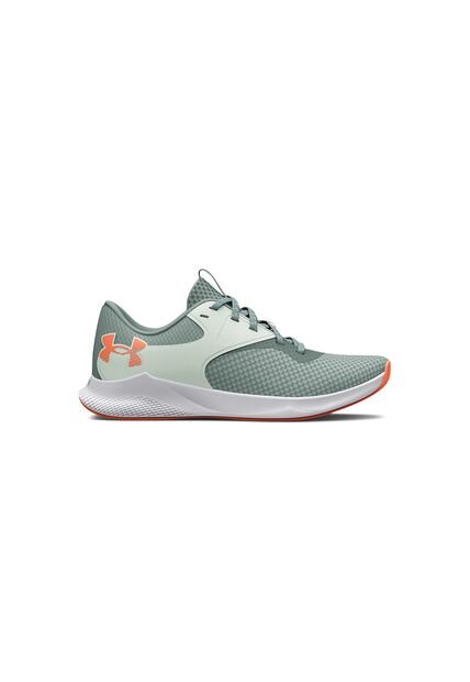 Tenis Verde-Blanco-Naranja Under Armour Charged Aurora 2