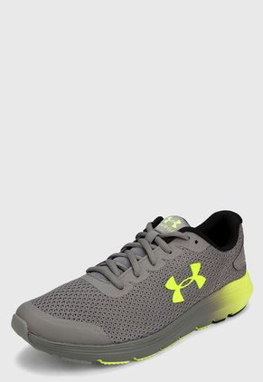 Tenis Running Gris-Verde UNDER ARMOUR Surge 2