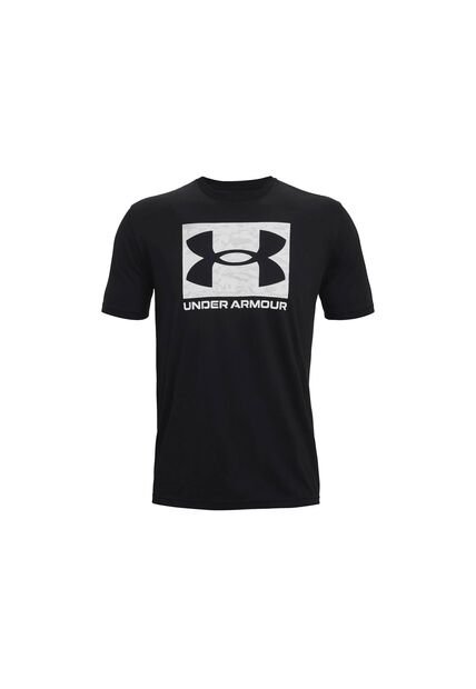 Camiseta Negro-Gris Under Armour Camo Boxed Logo SS