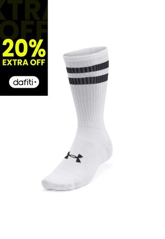 Medias Unisex UNDER ARMOUR ESSENTIAL 6PK CREW Blanco Under Armour Under Armour