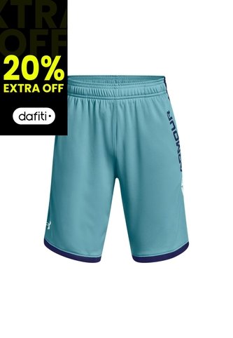 Pantaloneta Under Armour Stunt 3.0 Niño-Azul Under Armour
