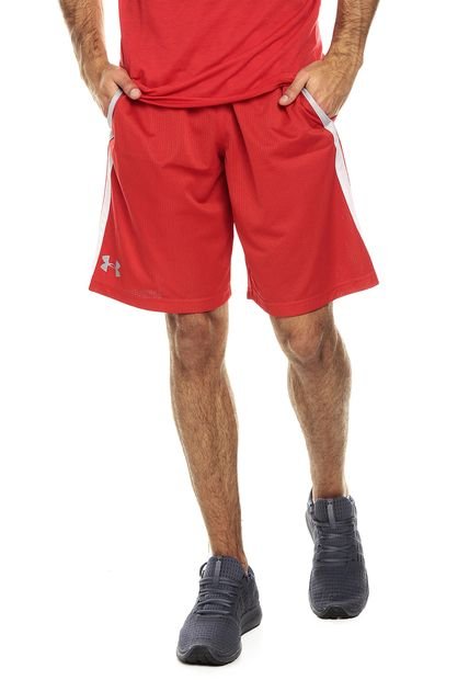 Pantaloneta Rojo-Gris Under Armour
