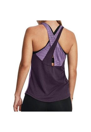 Camiseta Esqueleto Under Armour Streaker Mujer-Morado