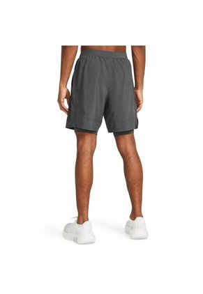 Short Hombre UNDER ARMOUR LAUNCH 7 2N1 SHORTS Gris Under Armour