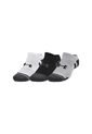 Medias Hombre UNDER ARMOUR PRFRMNC TECH 3PK NS Gris Under Armour de Under Armour