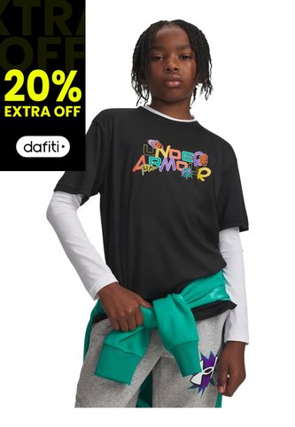 Camiseta De Compresión Niño Under Armour B Tch Grphic Patches Negro Under Armour Under Armour