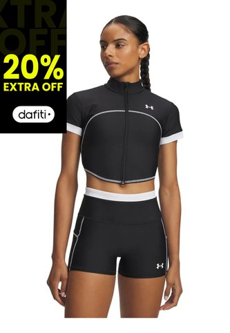Camiseta De Compresión Mujer Under Armour Htgear Novelty Fz Negro Under Armour Under Armour