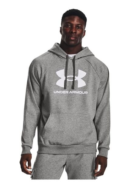 Saco Hombre UNDER ARMOUR RIVAL FLEECE LOGO HD Gris Under Armour