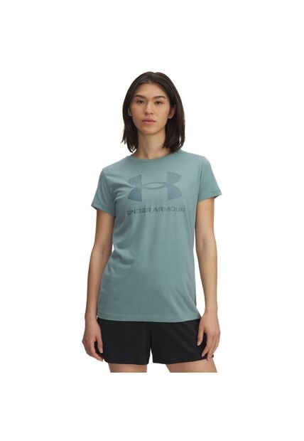 Camiseta Mujer Under Armour UA LOGO SS Verde Under Armour