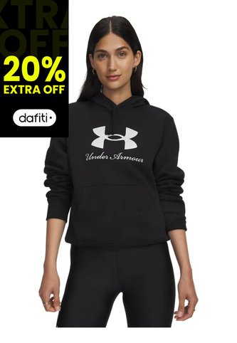 Buzo Mujer Under Armour Rival Fleece Shimmer Hoodie Negro Under Armour Under Armour