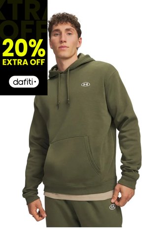 Buzo Hombre Under Armour Rival Fleece Hoodie Verde Under Armour Under Armour