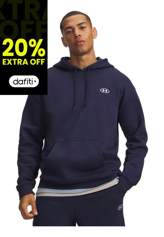 Buzo Hombre Under Armour Rival Fleece Hoodie Azul Under Armour Under Armour