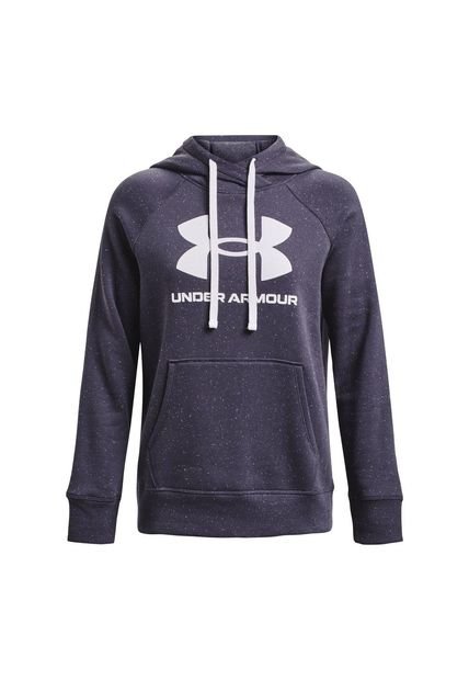 Hoodie Under Armour Rival Flce Logo-Azul