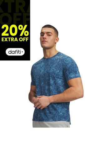 Camiseta Hombre Under Armour VLOCITI PRO PRINT SS Azul Under Armour Under Armour