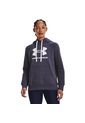 Hoodie Under Armour Rival Flce Logo-Azul de Under Armour