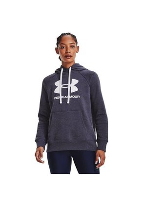 Hoodie Under Armour Rival Flce Logo-Azul