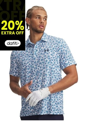 Camiseta Hombre UNDER ARMOUR PLAYOFF 3 PRNTD POLO Azul Under Armour Under Armour