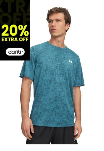 Camiseta Hombre UNDER ARMOUR UA TECH TEE PIXELATE Azul Under Armour Under Armour