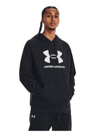 Saco Hombre UNDER ARMOUR RIVAL FLEECE LOGO HD Negro Under Armour Under Armour
