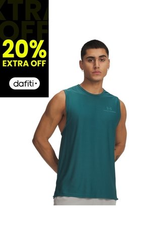 Camiseta Sin Mangas Hombre Under Armour VNSH ENRG SLEEVELESS Verde Under Armour Under Armour