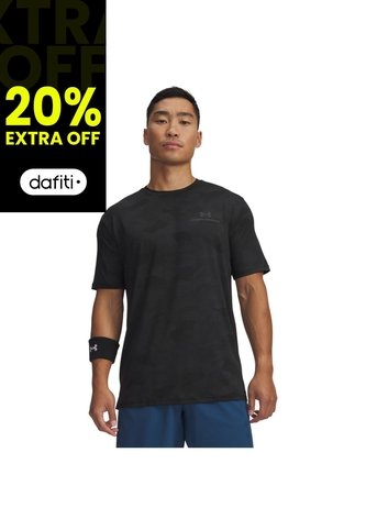 Camiseta Hombre Under Armour VNSH ENRG PRINTED SS Negro Under Armour Under Armour