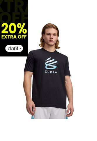 Camiseta Hombre Under Armour CURRY SPLASH WDMRK T Negro Under Armour Under Armour