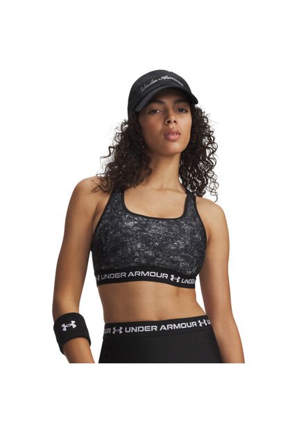 Sujetador Mujer Under Armour CROSSBACK MID PRINT Negro Under Armour