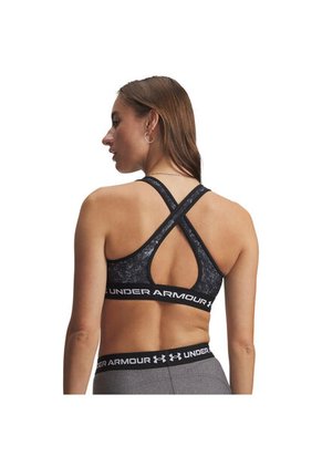 Sujetador Mujer Under Armour CROSSBACK MID PRINT Negro Under Armour