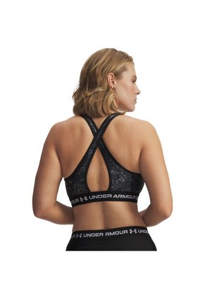 Sujetador Mujer Under Armour CROSSBACK MID PRINT Negro Under Armour