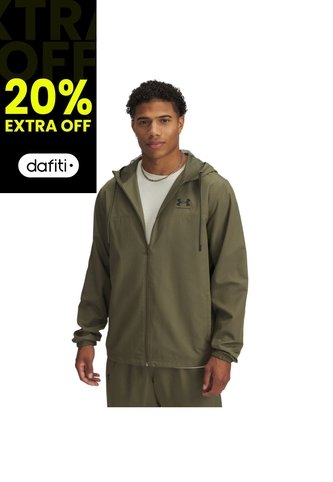 Chaqueta Hombre Under Armour RIVL WVN WINDBREAKER Verde Under Armour Under Armour