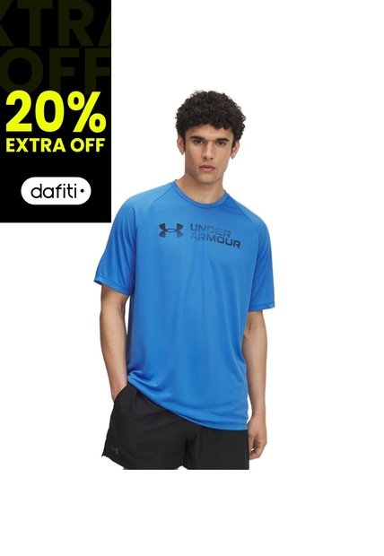 Camiseta Hombre Under Armour TECH REFLECTIVE SS Azul Under Armour