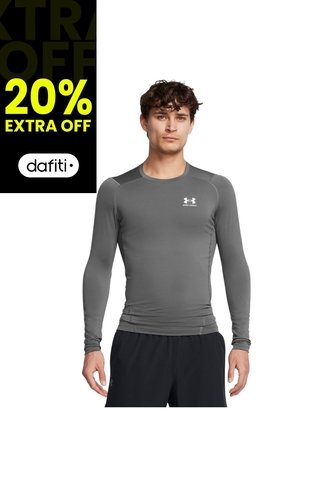 Camiseta Hombre UNDER ARMOUR UA HG ARMOUR COMP LS Gris Under Armour Under Armour