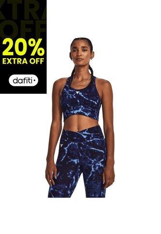 Sujetador Mujer UNDER ARMOUR PJT RCK LG CRSSVR TP Azul Under Armour Under Armour