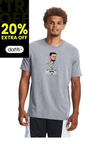 Camiseta Hombre UNDER ARMOUR CURRY BOBBLE HEAD SS Gris Under Armour Under Armour