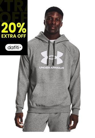 Saco Hombre Under Armour Rival Fleece Logo Hd Gris Under Armour Under Armour