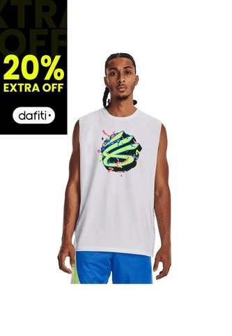 Camiseta Hombre UNDER ARMOUR CURRY SLVS TEE Blanco Under Armour Under Armour