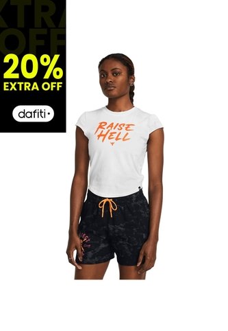 Camiseta Mujer UNDER ARMOUR PJT RCK UNDRGRND CAP Blanco Under Armour Under Armour