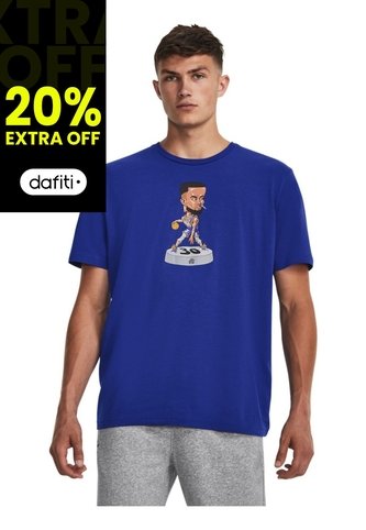 Camiseta Hombre UNDER ARMOUR CURRY BOBBLE HEAD SS Azul Under Armour Under Armour